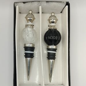 Home Onyx & Ice Elegant Wine Stoppers. Made in India